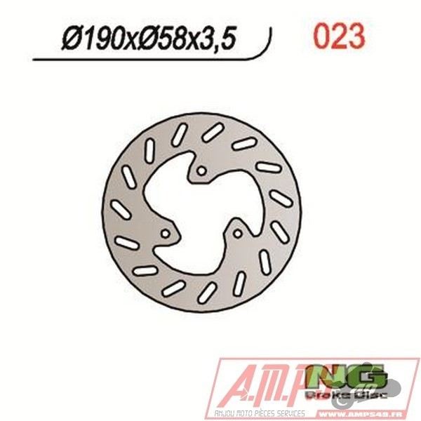 Disque de frein NG BRAKES fixe - 023