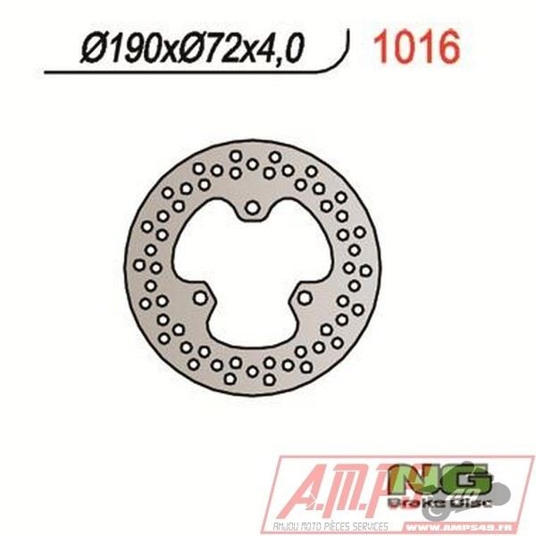 Disque de frein NG BRAKES fixe - 1016