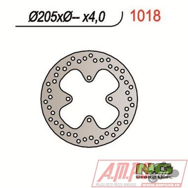 Disque de frein NG BRAKES fixe - 1018