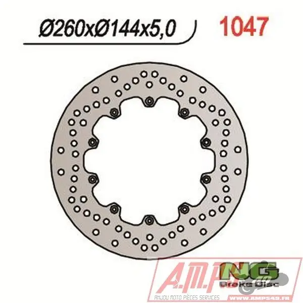 Disque de frein NG BRAKE DISC fixe - 1047