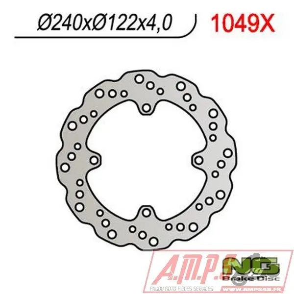 Disque de frein NG BRAKE DISC pétale fixe - 1049X