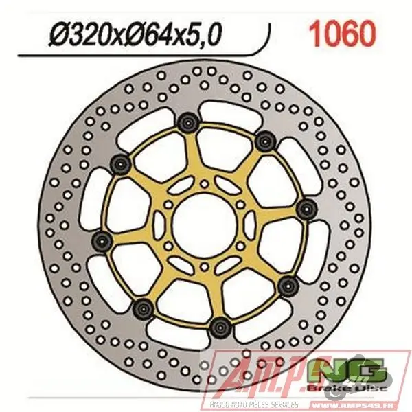 Disque de frein NG BRAKE DISC flottant - 1060