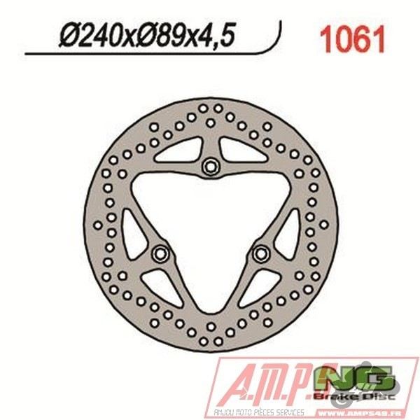 Disque de frein NG BRAKES fixe - 1061