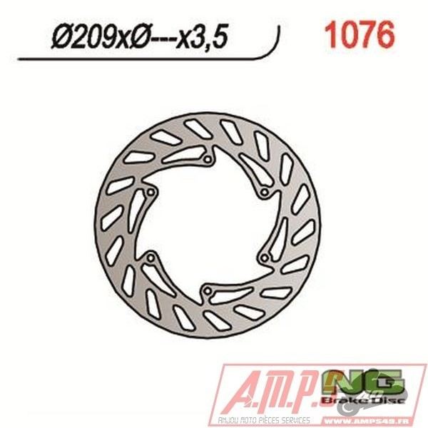 Disque de frein NG BRAKES fixe - 1076