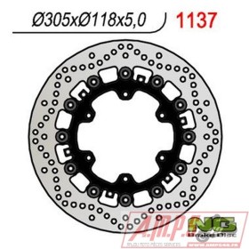 Disque de frein NG BRAKES flottant - 1137