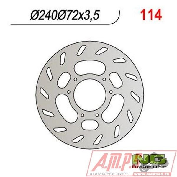 Disque de frein NG BRAKES fixe - 114