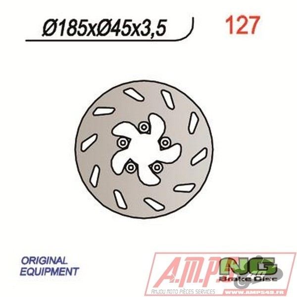 Disque de frein NG BRAKES fixe - 127