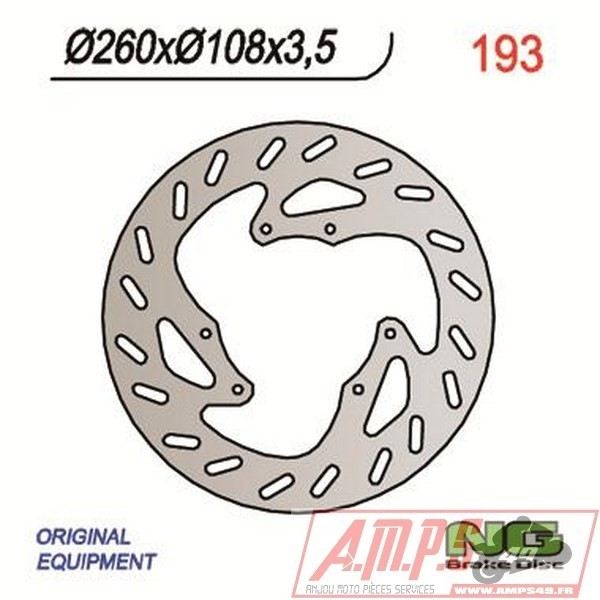 Disque de frein NG BRAKES fixe - 193