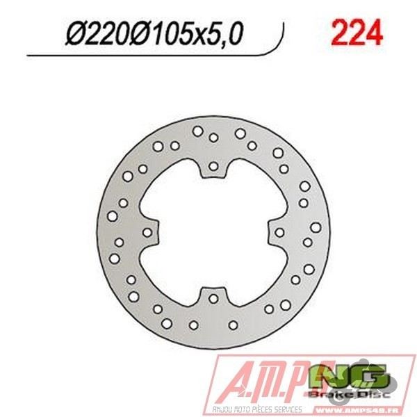 Disque de frein NG BRAKES fixe - 224