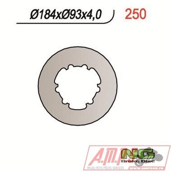 Disque de frein NG BRAKES fixe - 250