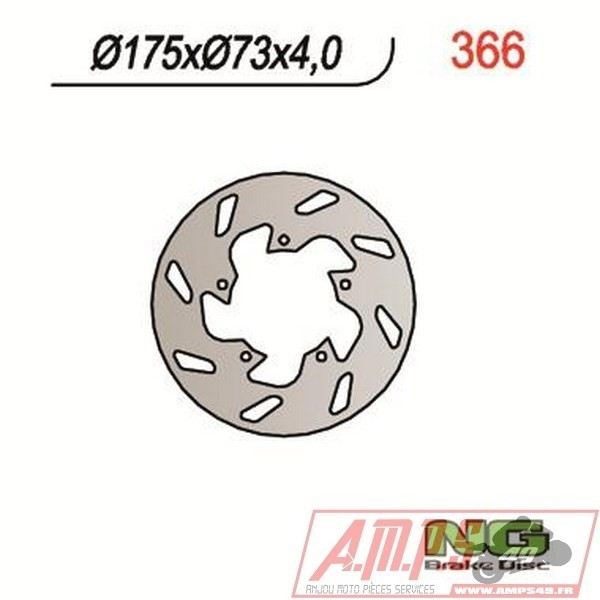 Disque de frein NG BRAKES fixe - 366