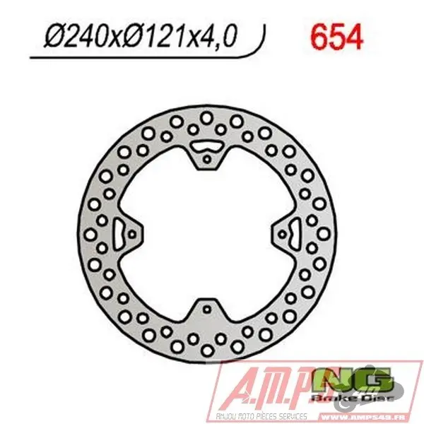 Disque de frein NG BRAKE DISC fixe - 654