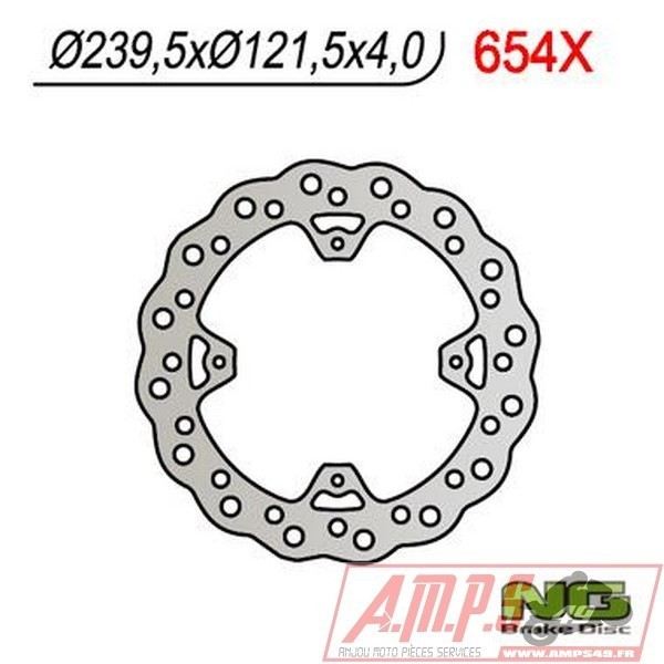 Disque de frein NG BRAKES pétale fixe - 654X