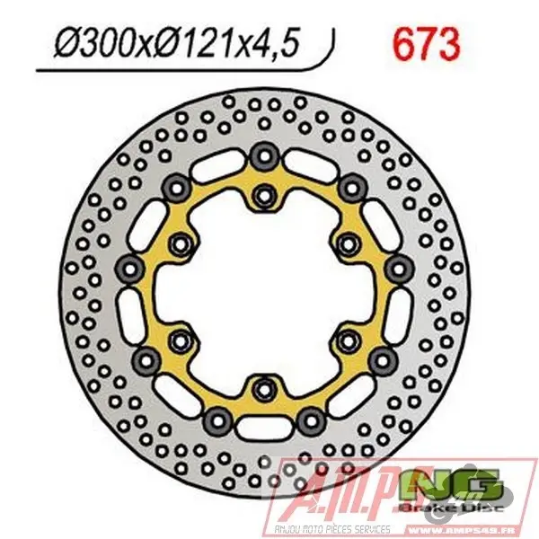 Disque de frein NG BRAKE DISC flottant - 673