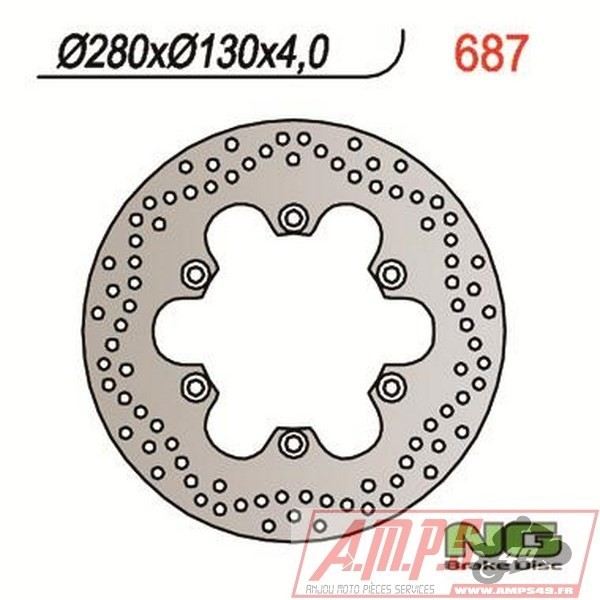 Disque de frein NG BRAKES fixe - 687