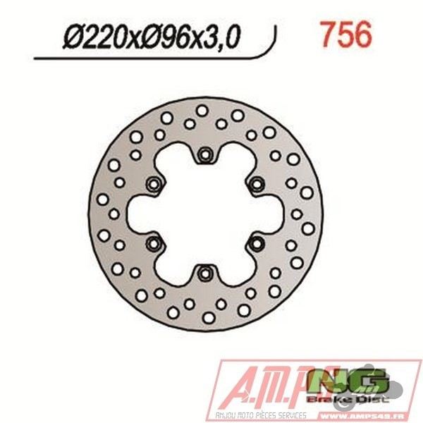 Disque de frein NG BRAKES fixe - 756