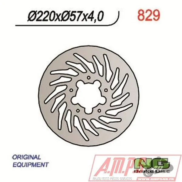 Disque de frein NG BRAKE DISC fixe - 829