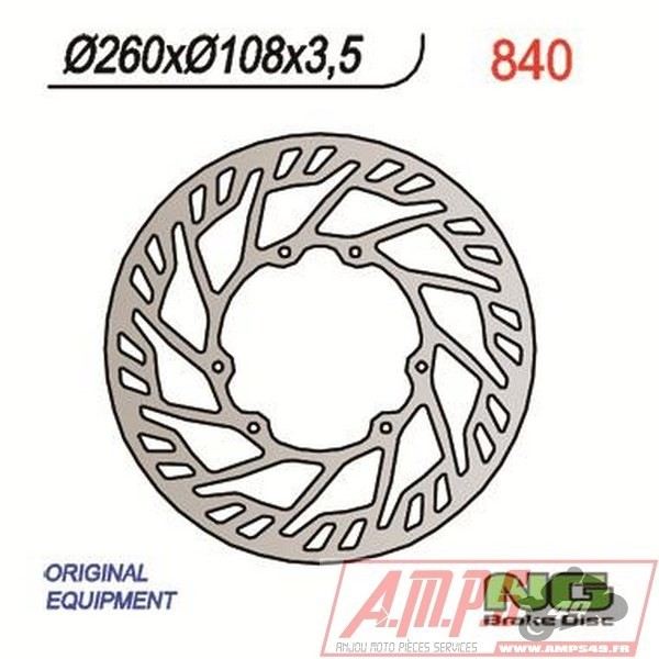 Disque de frein NG BRAKES fixe - 840