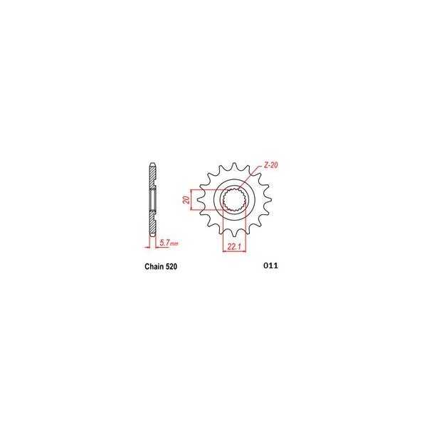 FRONT SPROCKET 520 14T