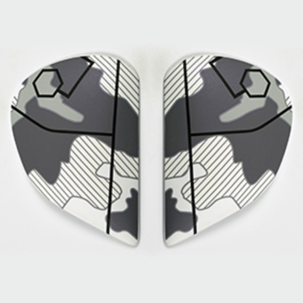 Plaques pivot ARAI Super AdSis J (LRS) Command White pour casque Rebel