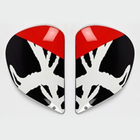 Plaques pivot ARAI Super AdSis J (LRS) Sketch Black pour casques Chaser-V/Chaser-V PRO