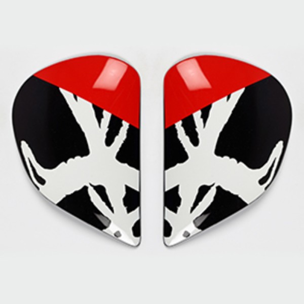 Plaques pivot ARAI Super AdSis J (LRS) Sketch Black pour casques Chaser-V/Chaser-V PRO