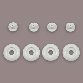 Vis pour Rockguard ARAI blanc casque off road