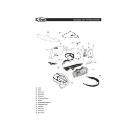 Ventilation ARAI QVF-2 Duct Fury tinté