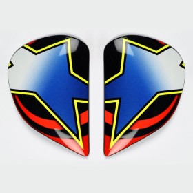 Platine écran ARAI SAJ Edwards Blue/Red