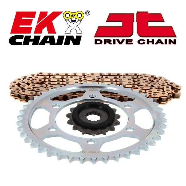 Kit chaîne EK/JT 520SRX2 15/46-114 - couronne standard