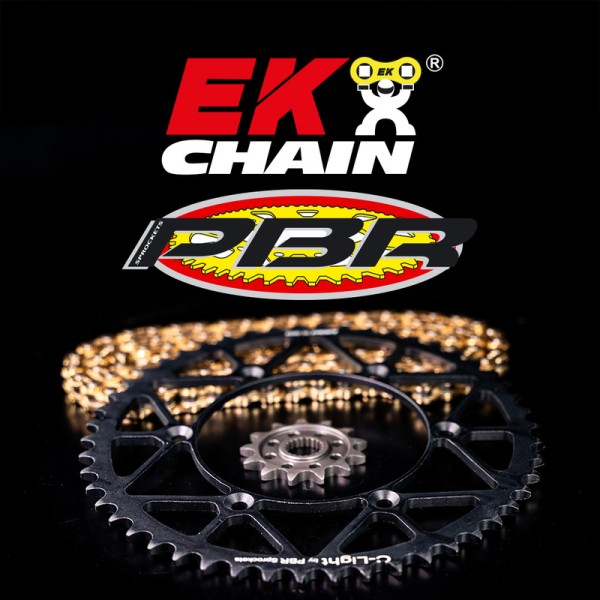 Kit chaîne EK/PBR 420SR 11/51 - couronne ultra-light