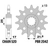 Kit chaîne EK/PBR 520MVXZ2 17/39 - couronne standard