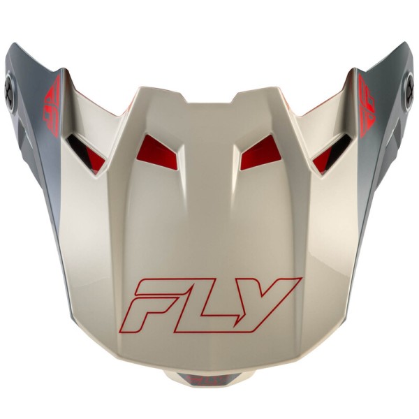 Visière FLY RACING Formula CC Glide - noir/rouge/gris