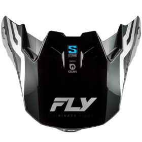 Visière FLY RACING Formula S Carbon Byte - Black Carbon/gris/argent