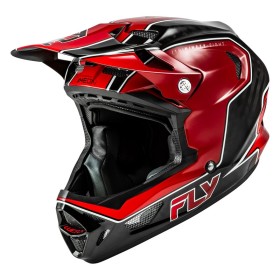 Casque vélo FLY RACING Werx-R Carbon Flow - rouge/noir