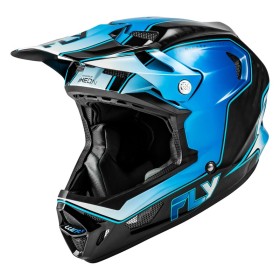 Casque vélo FLY RACING Werx-R Carbon Flow - bleu/blanc