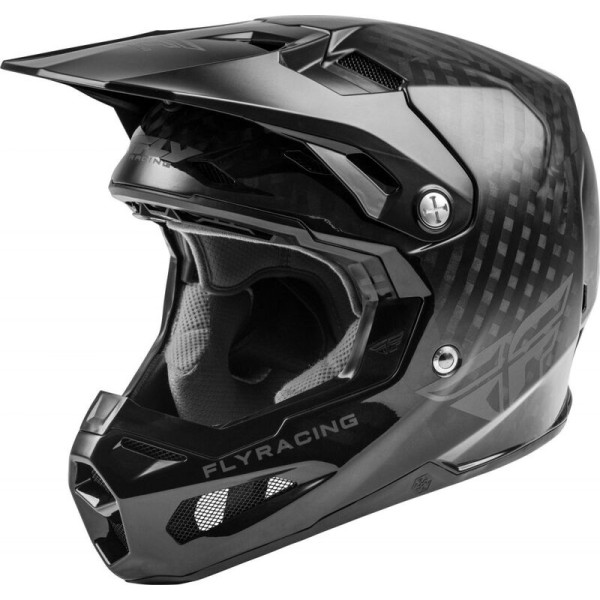 Casque FLY RACING Formula Noir Carbon Brillant Enfant L