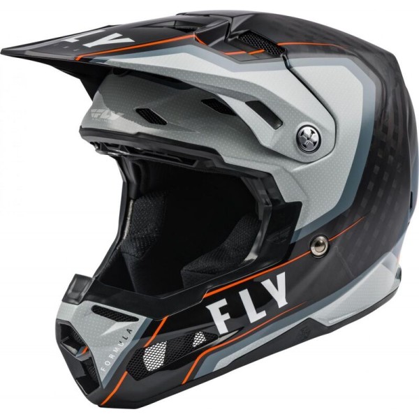 Casque FLY RACING Formula Carbon Axon Noir/Gris/Orange XL