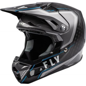 Casque FLY RACING Formula Carbon Axon Noir/Gris/Bleu XL