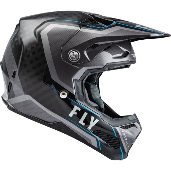 Casque FLY RACING Formula Carbon Axon Noir/Gris/Bleu XL