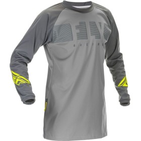 Maillot FLY RACING Windproof 2021 Gris/Jaune Fluo XL