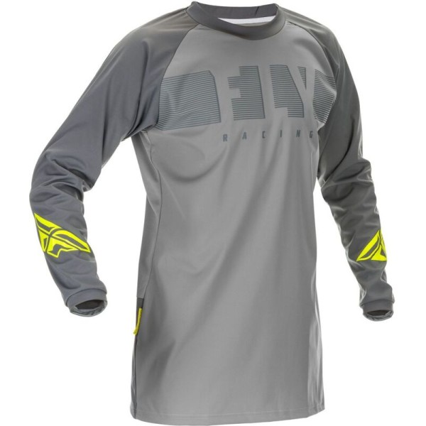 Maillot FLY RACING Windproof 2021 Gris/Jaune Fluo XL