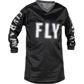 Maillot enfant FLY RACING F-16 - noir/blanc