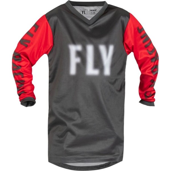 Maillot enfant FLY RACING F-16 - gris/rouge