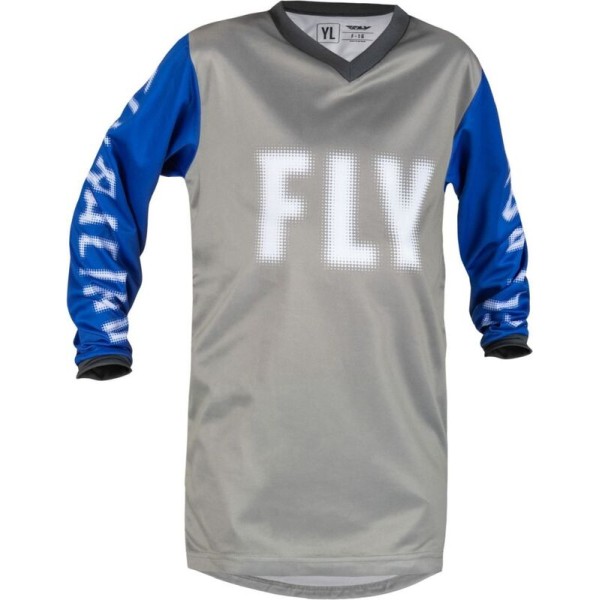 Maillot enfant FLY RACING F-16 - gris/bleu