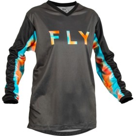 Maillot FLY RACING F-16 Femme Gris/Rose/Bleu M