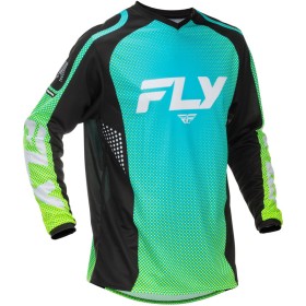 Maillot FLY RACING F-16 - Aqua/noir/blanc