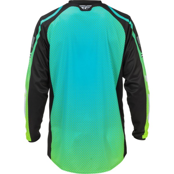 Maillot FLY RACING F-16 - Aqua/noir/blanc