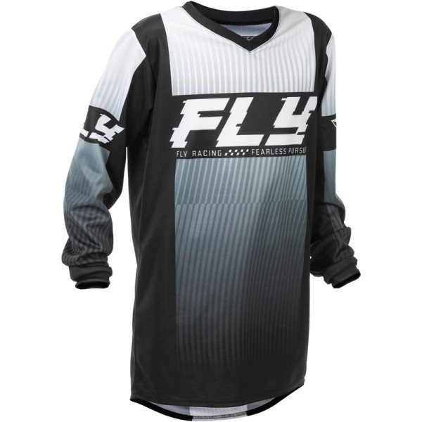 Maillot enfant FLY RACING F-16 - noir/blanc