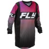 Maillot enfant FLY RACING F-16 - noir/rouge/violet